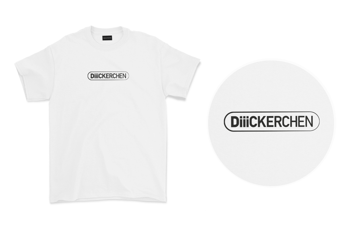  Diiickerchen, Unisex Shirt in weiß 